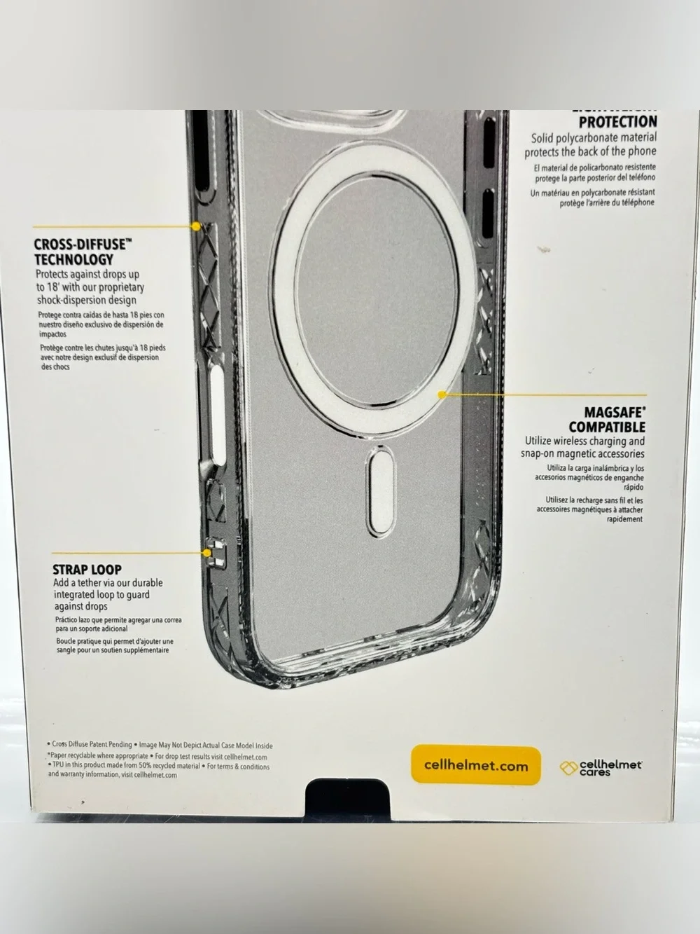 iPhone 16 Pro Case Clear Blue MagSafe 18 Ft Drop Protection Shockproof Cover New